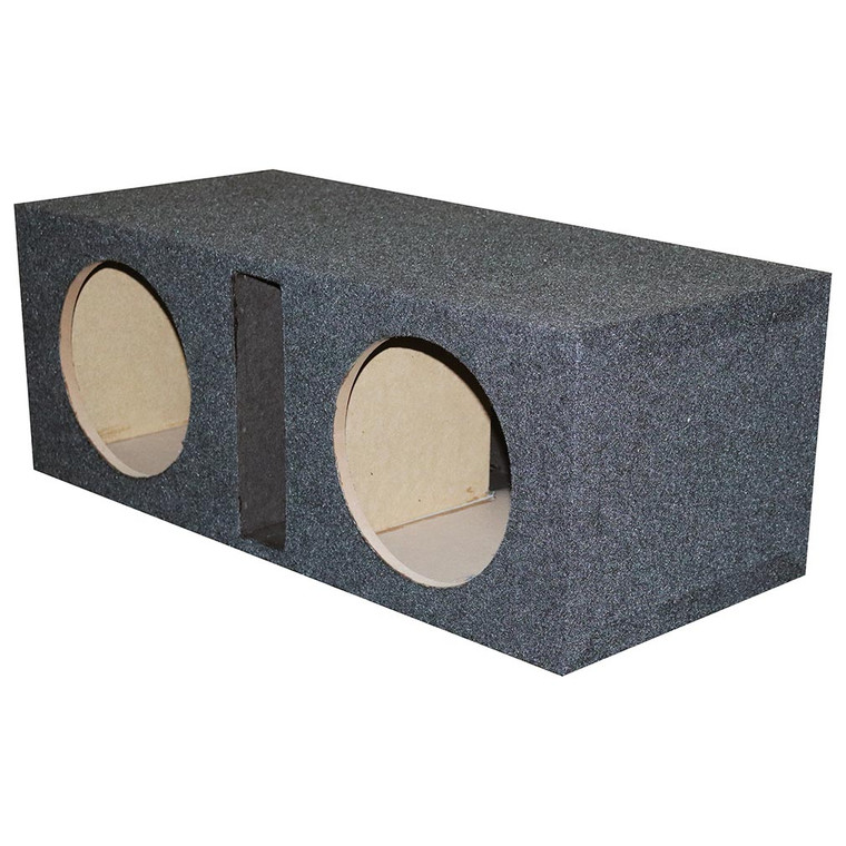 QPower Dual 10" Slot-Ported Empty Woofer Enclosure - QBASS10 VENTED