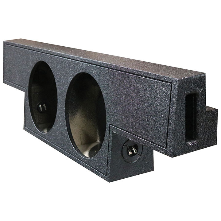 QPower "QBOMB" Chevy/GMC Crew Cab '04-'06 Dual 10" Vented Empty Woofer Box - QBGMC04210