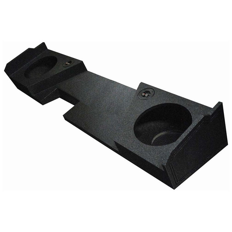 QPower "QBOMB" Chevy/GMC Double Cab '14-'24 Dual 10" Empty Woofer Box - QBGMC10 2014 DCAB