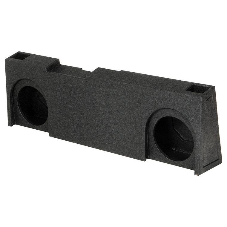 QPower "QBOMB" Chevy/GMC Crew Cab '14-'18 Dual 10" Vented Empty Woofer Box - QBGMC14210