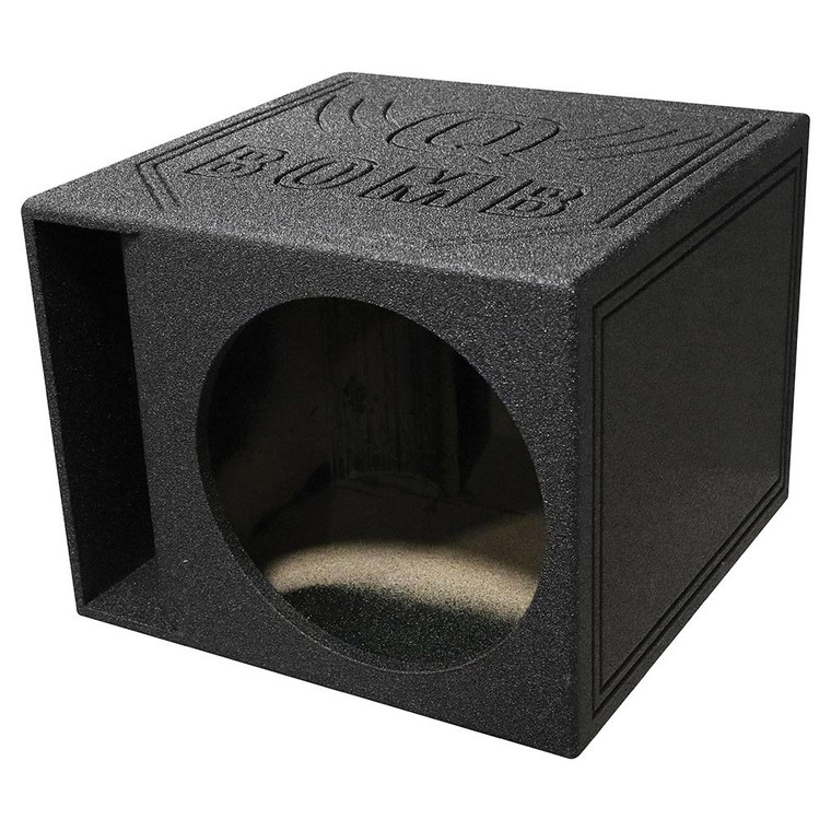 Qpower Single 15" Enclosure Horn Ported QBOMB with Spray Liner - QBOMB15HPSINGLE