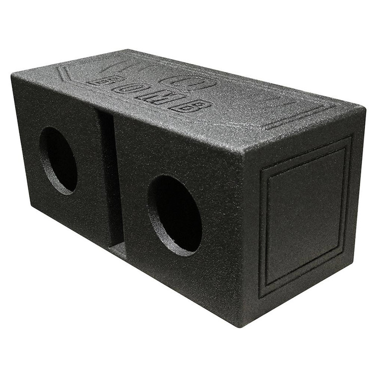 Qpower Dual 6.5" Enclosure Vented QBOMB with Spray liner - QBOMB65V