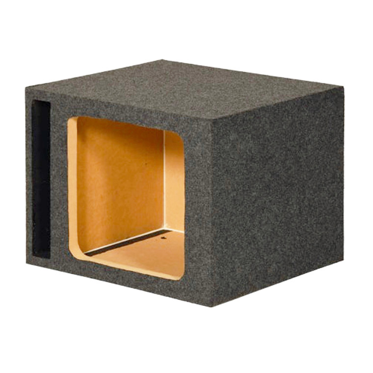 QPower Single Square 12" Slot Ported Empty Woofer Enclosure - QHD112VSQ