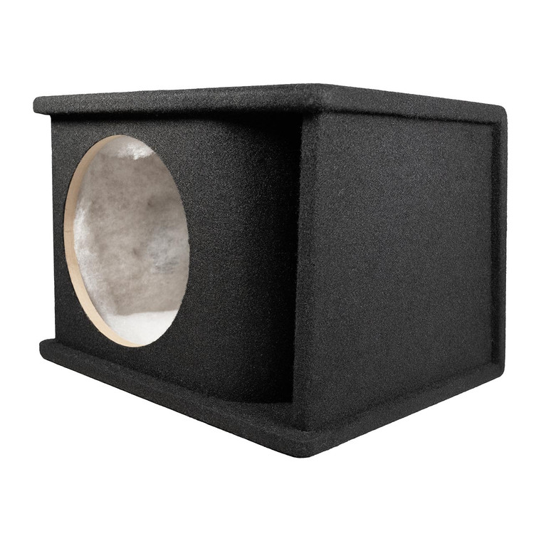 QPower Single 10" Curved Vent Port Empty Woofer Enclosure - QHP110V