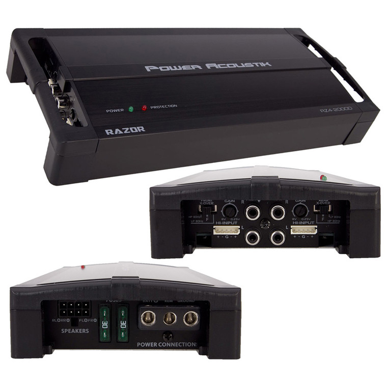 Power Acoustik Class D 4CH 2000W Amplifier - RZ4-2000D