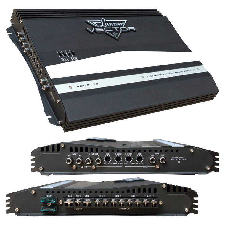 Lanzar 2000W 4 Channel High power Mosfet Amplifier - VCT4110
