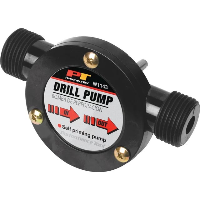 Performance Tool Liquid Transfer Pump for Corded/Cordless Drills - W1143