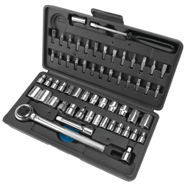 Performance Tool SAE/Metric Socket (1/4" & 3/8" Drive) and Bit Set (60-Piece Set) - W1168