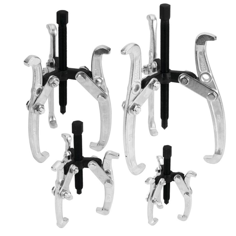 Performance Tool 3 Jaw Gear Puller Set 4-Piece Set - W134DB