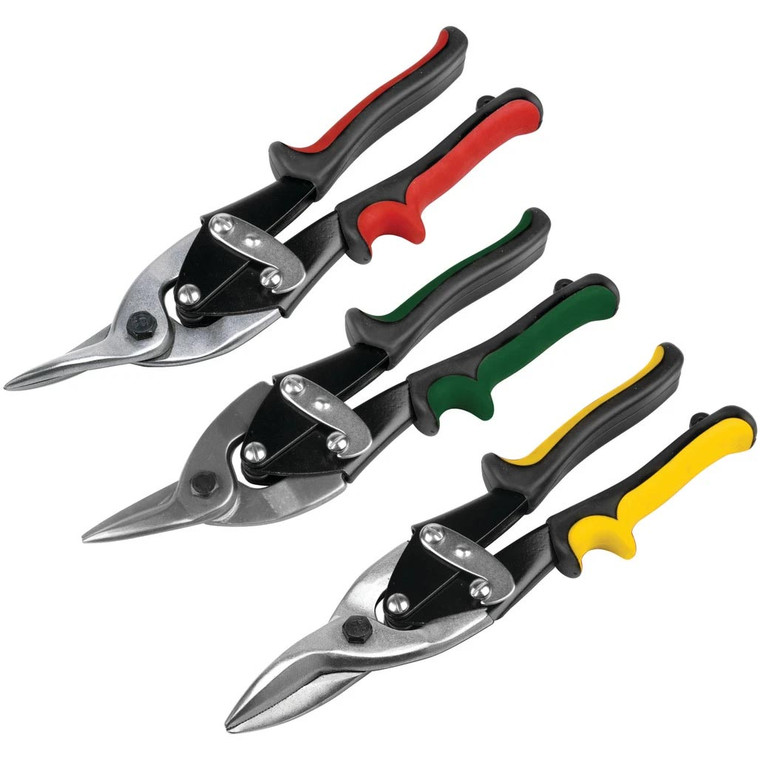Performance Tool Aviation Tin Snip Set (3-Piece Set) - W2040