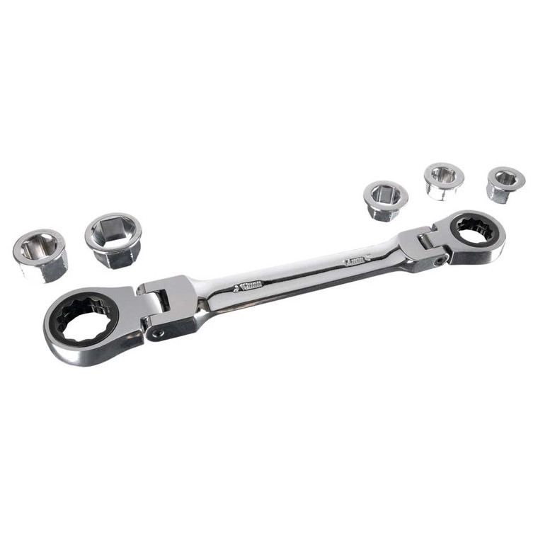 Performance Tool Metric 7-in-1 MET Ratcheting Flex Head Wrench - W30649