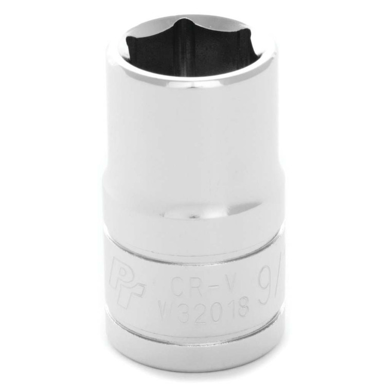 Performance Tool 1/2" Drive 6-Point SAE 9/16" Socket - W32018