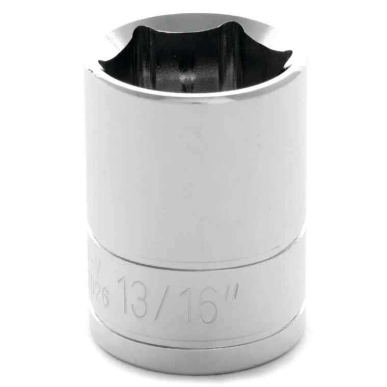 Performance Tool 1/2" Drive 6-Point SAE 13/16" Socket - W32026