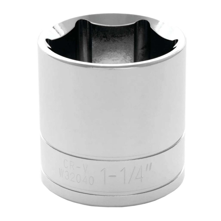Performance Tool 1/2" Drive 6-Point SAE 1-1/4" Socket - W32040