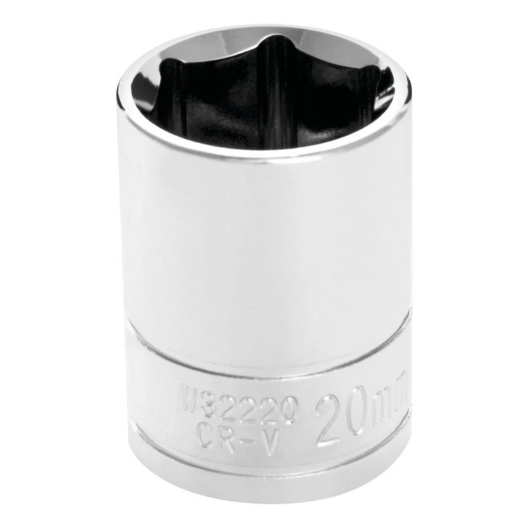 Performance Tool 1/2" Drive 20mm Metric 6-Point Socket - W32220