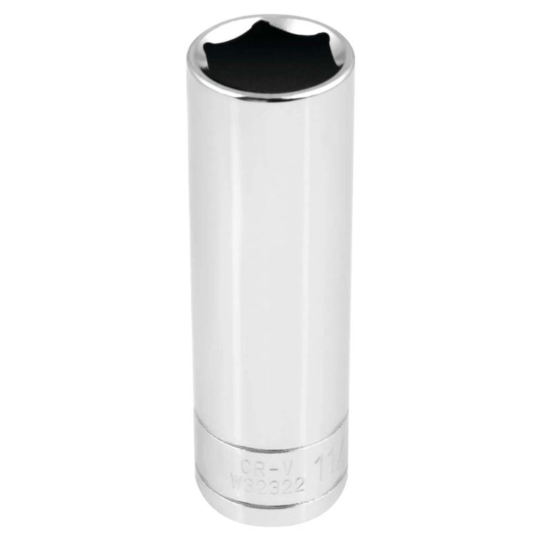 Performance Tool 1/2" Drive 6-Point SAE 11/16" Deep Socket - W32322