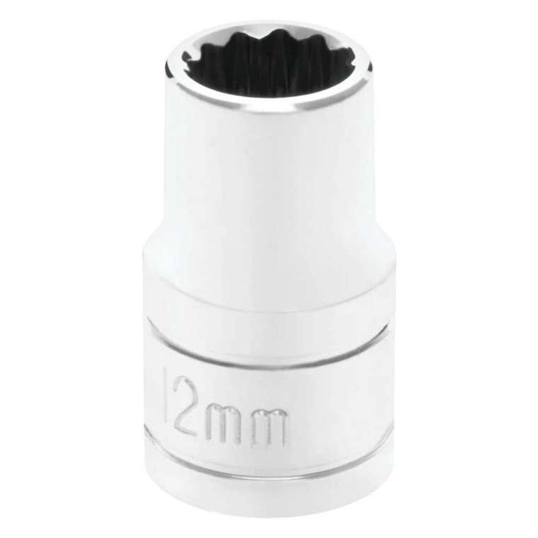 Performance Tool 1/2" Drive 12-Point Metric 12mm Socket - W32812
