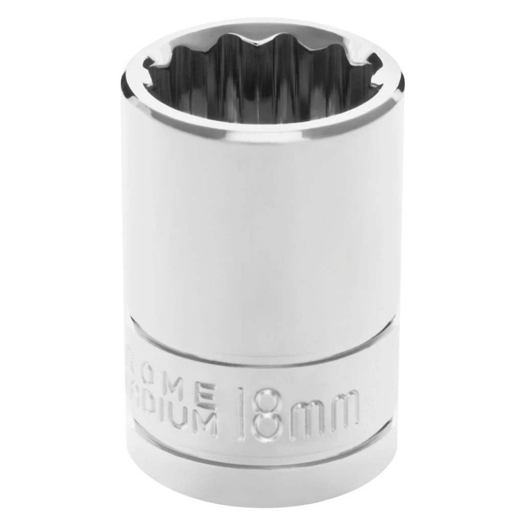 Performance Tool 1/2" Drive 12-Point Metric 18mm Socket - W32818
