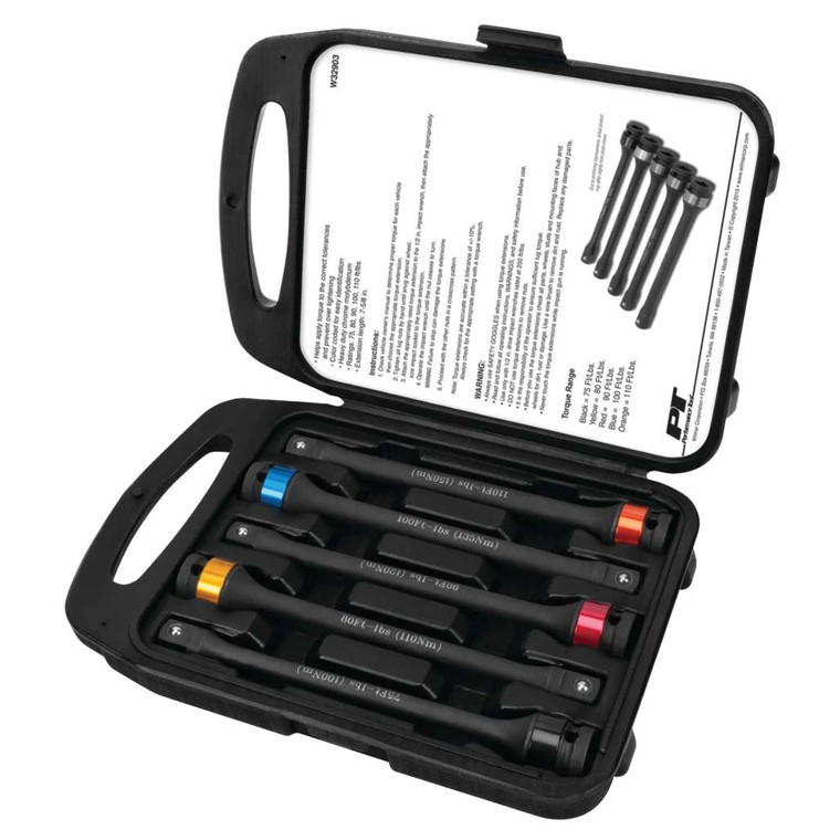Performance Tool 1/2 Drive Torque Limiting Extension Set (5 Piece) - W32903