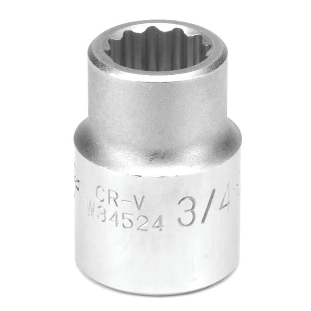 Performance Tool 3/4" Drive 3/4" 12-Point SAE Standard Socket - W34524