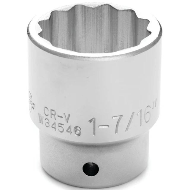 Performance Tool 3/4" Drive 1-7/16" 12-Point SAE Socket - W34546