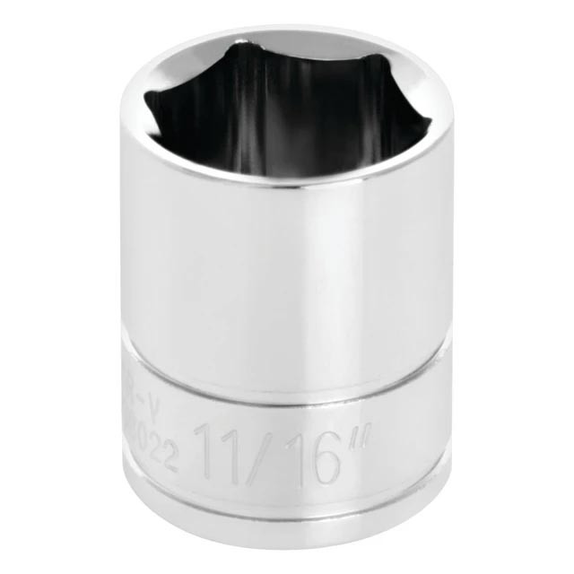 Performance Tool 3/8" Drive 11/16" SAE 6-Point Socket - W38022