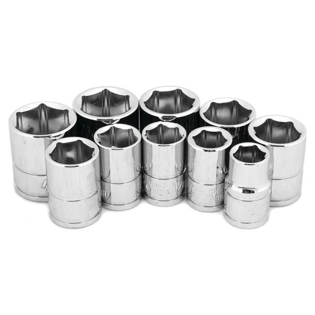 Performance Tool 3/8" Drive Metric Socket Set (10-Piece Set) - W38202