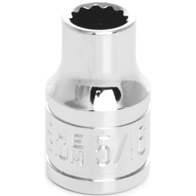 Performance Tool 3/8" Drive 5/16" SAE 12-Point Socket - W38510