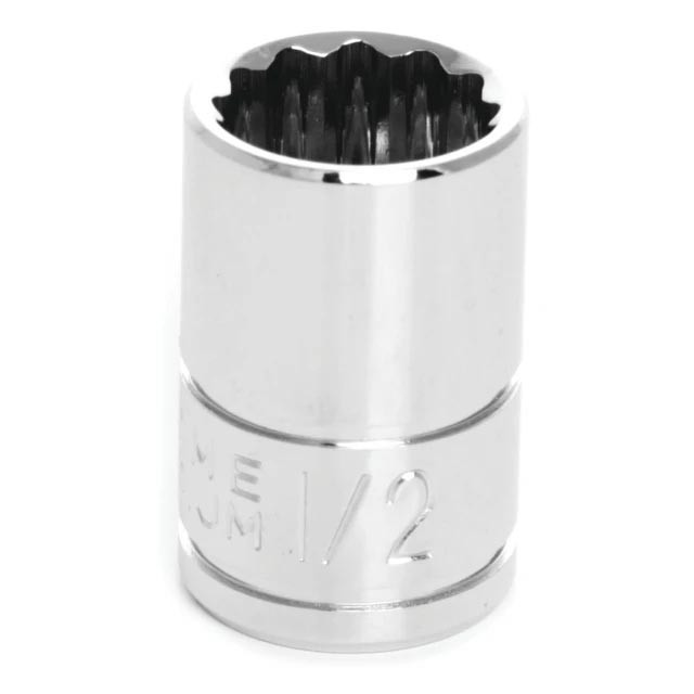 Performance Tool 3/8" Drive 1/2" SAE 12-Point Socket - W38516