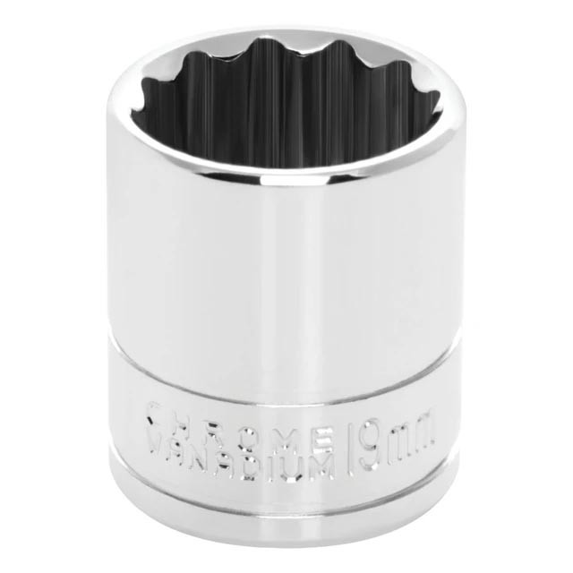 Performance Tool 3/8" Drive 19mm Metric 12-Point Socket - W38819