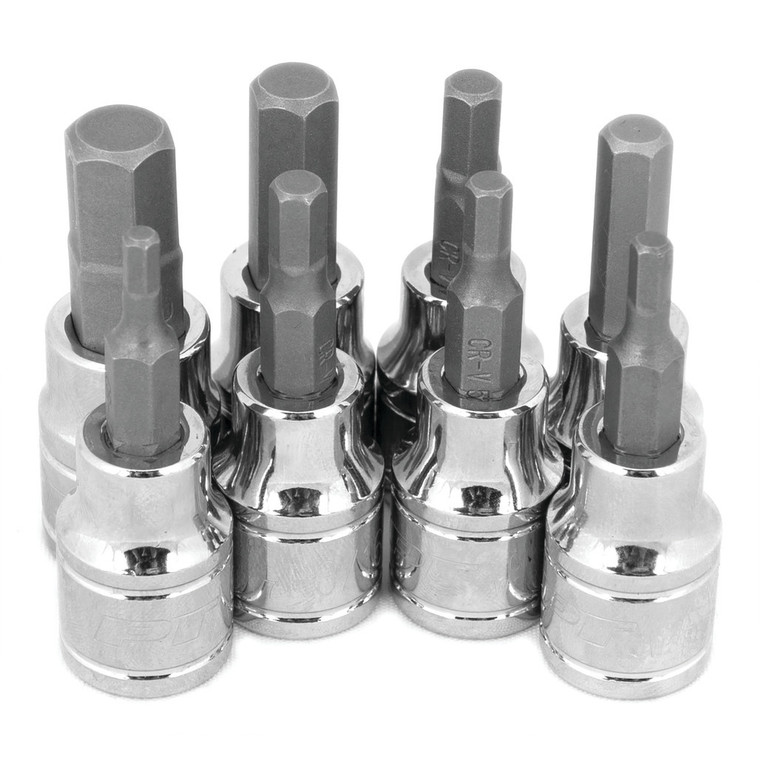 Performance Tool SAE Hex Bit Socket Set 3/8" Drive (8 Piece) - W38870