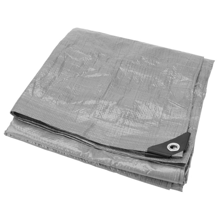 Performance Tool Silver Heavy Duty Tarp: 6' x 8' - W7002