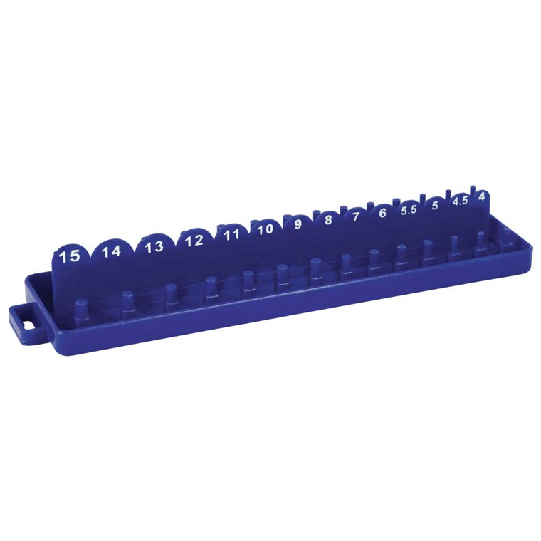 Performance Tool 1/4" Drive Metric Socket Tray Holder - Holds 28 Sockets - W776