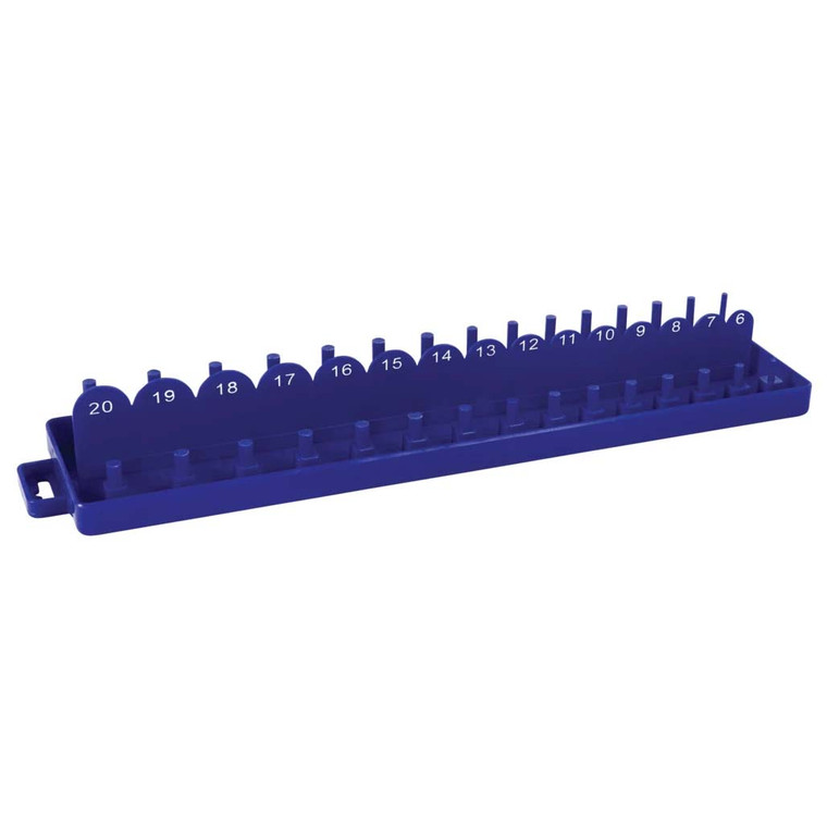 Performance Tool 3/8" Drive Metric Socket Tray Holder - Holds 30 Sockets - W778