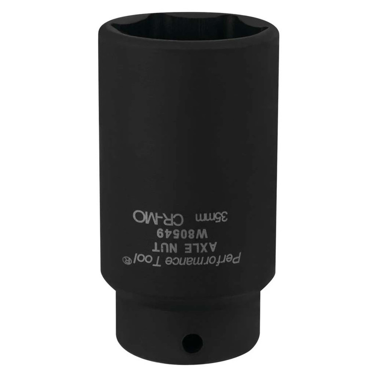 Performance Tool 1/2" Drive 35mm FWD Axle Nut Socket - W80549