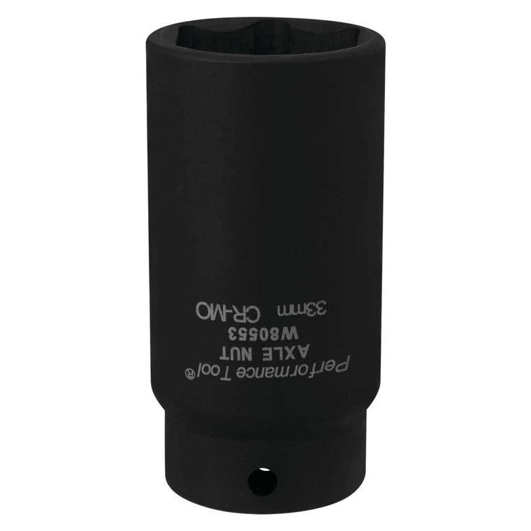 Performance Tool 1/2" Drive 33mm FWD Axle Nut Socket - W80553