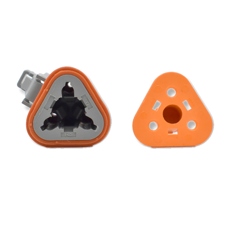 Bluewater 3 Position Female Deutsch Connector w/Wedge Lock - DT06-3S