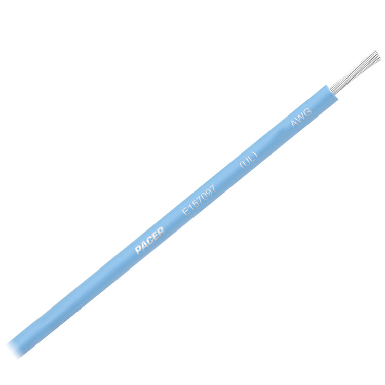 Pacer Light Blue 14 AWG Primary Wire - 25'  - WUL14LB-25
