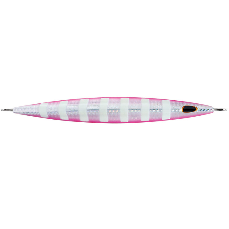Williamson Kensaki 280 Jig - 7.25" - 9-7/8oz - Silver Pink Zebra - KSJ280SPZ