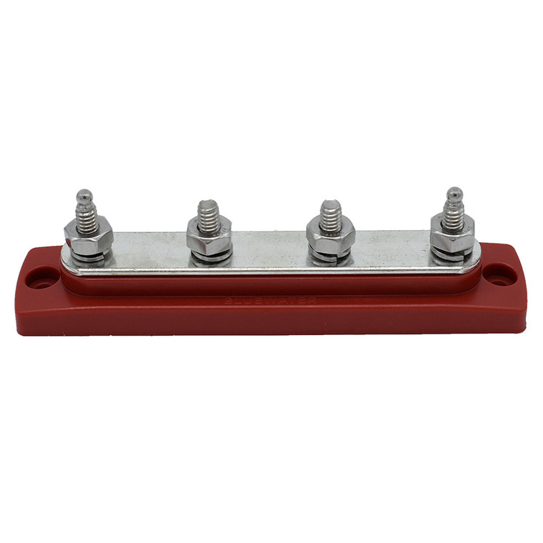 Bluewater Common Stud Busbar 4 Gang - Red - 312303-B-025
