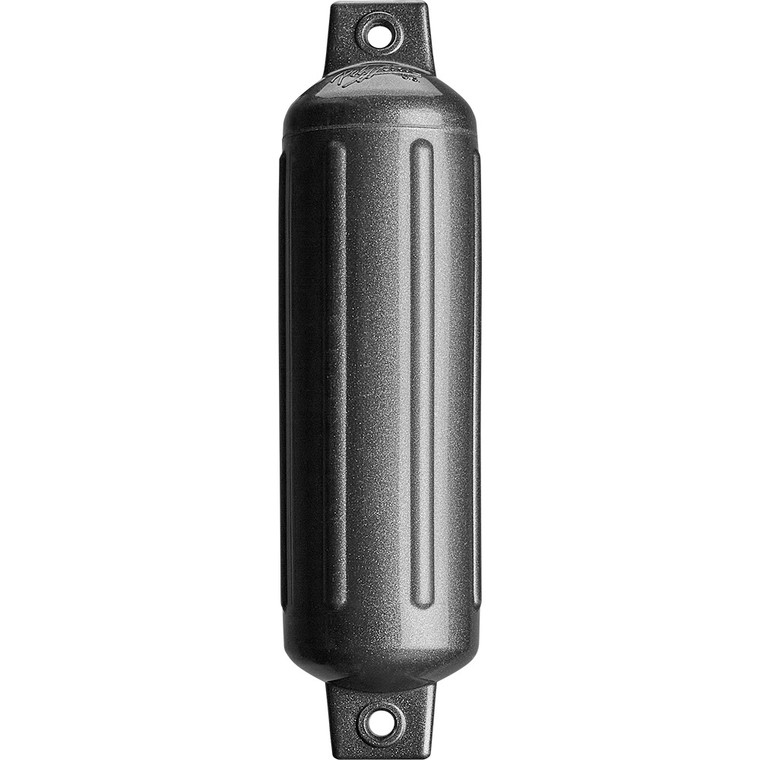 Polyform G-2 Twin Eye Fender 4.5" x 15.5" - Metallic Graphite - G-2 METALLIC GRAPHITE