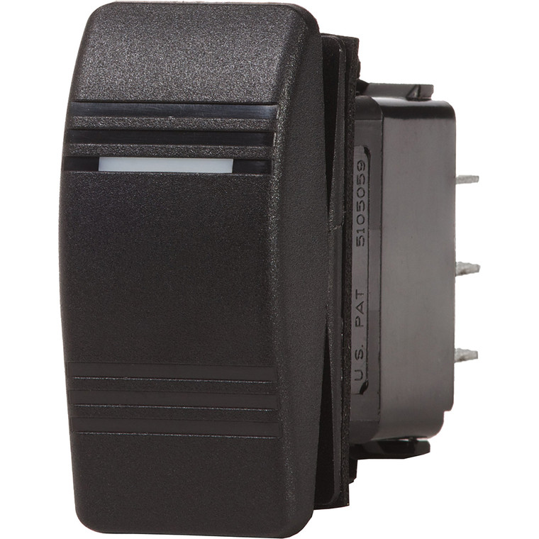 Blue Sea 8289 Water Resistant Contura III Switch - DPDT (ON)-OFF-ON - Black - 8289