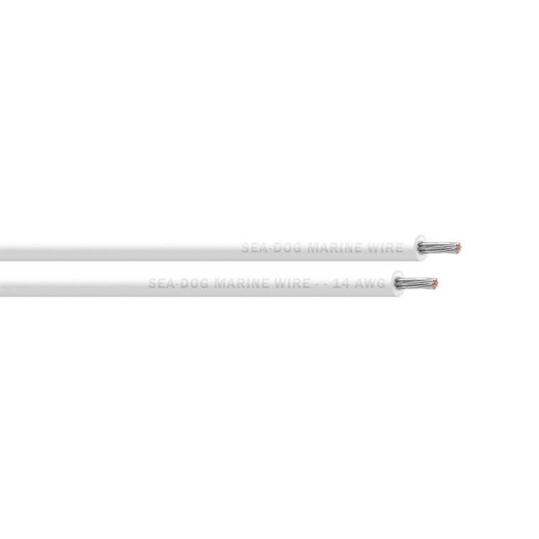 Sea-Dog 14 AWG White Primary Wire - 100' - 8014052