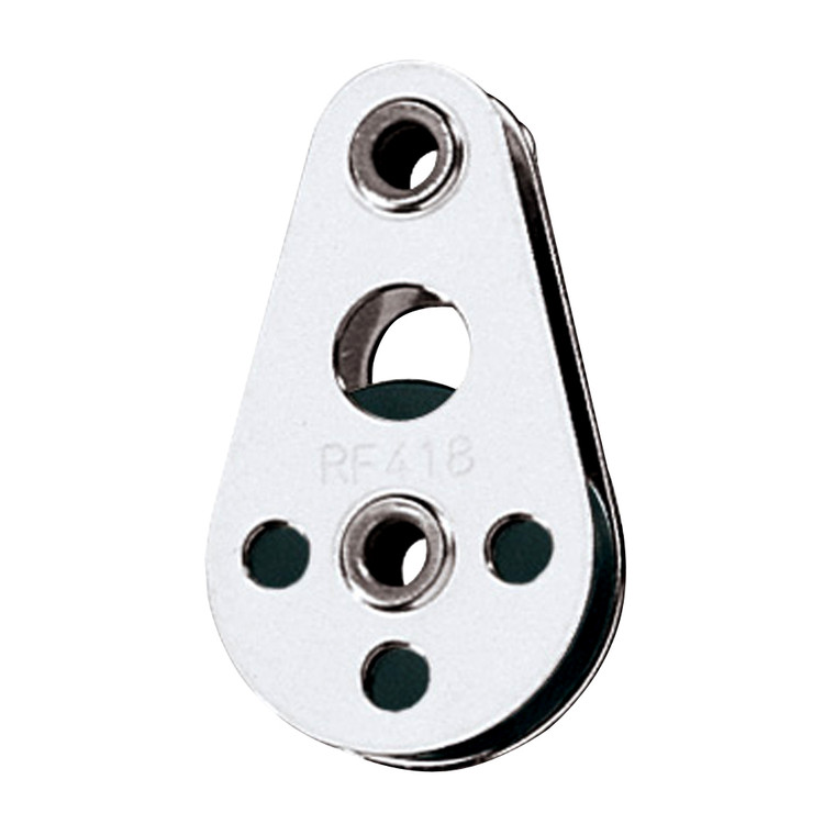 Ronstan Wire Block - Tubular Rivet Head w/Nylatron Sheave - 25mm (1") Sheave Diameter - RF418