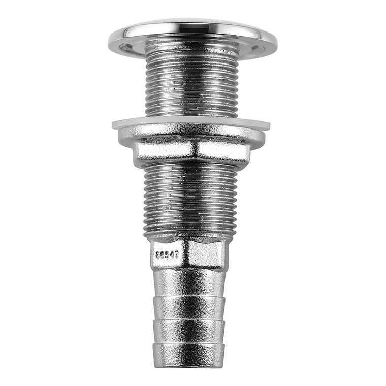 Attwood Stainless Steel Thru-Hull Standard Straight Barbed - 3/4" Inner Diameter  - 66547-3