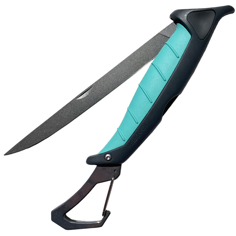 Toadfish Stowaway Folding Fillet Knife w/Built-In Carabiner - 7" - 1029