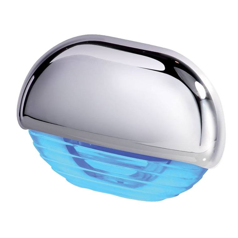 Hella Marine Blue LED Easy Fit Step Light - Polished 315 Stainless Steel Cap - 958126131
