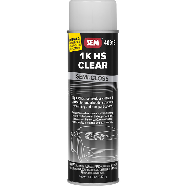 SEM 1K HS Clear - 20oz Aerosol Can - Semi-Gloss Finish - 40913