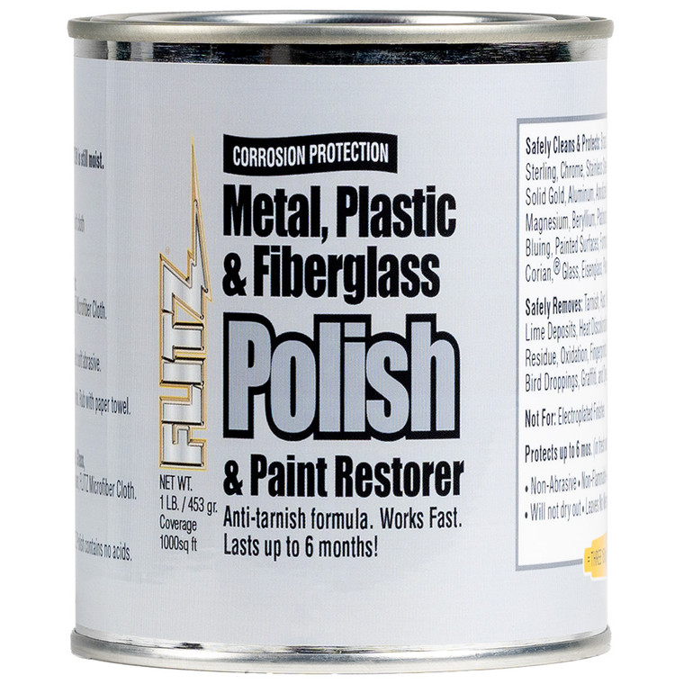 Flitz Metal, Plastic & Fiberglass Polish Paste - 1.0lb - CA 03516-6