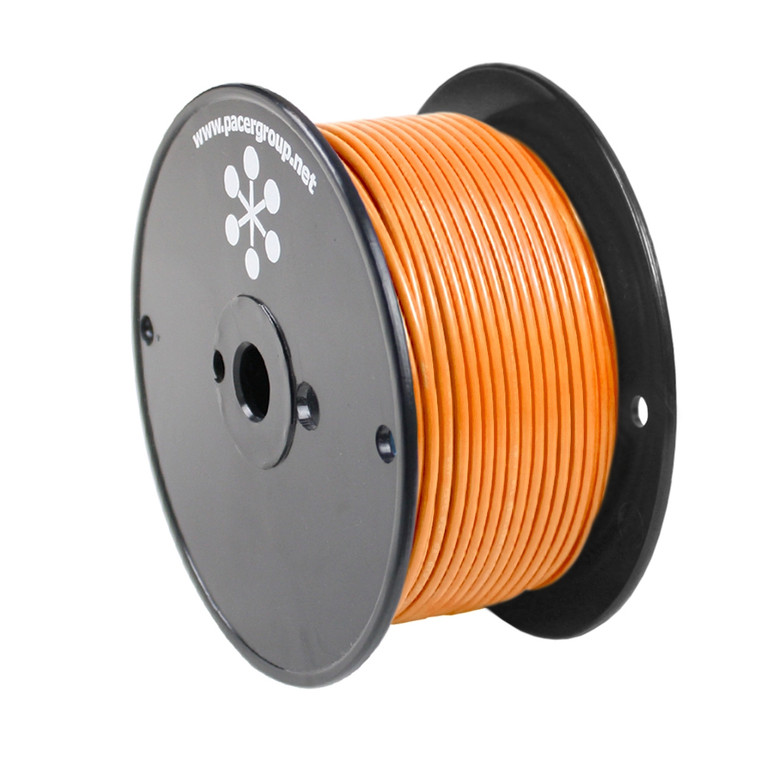 Pacer Orange 18 AWG Primary Wire - 250'  - WUL18OR-250